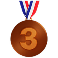 3 place trophy